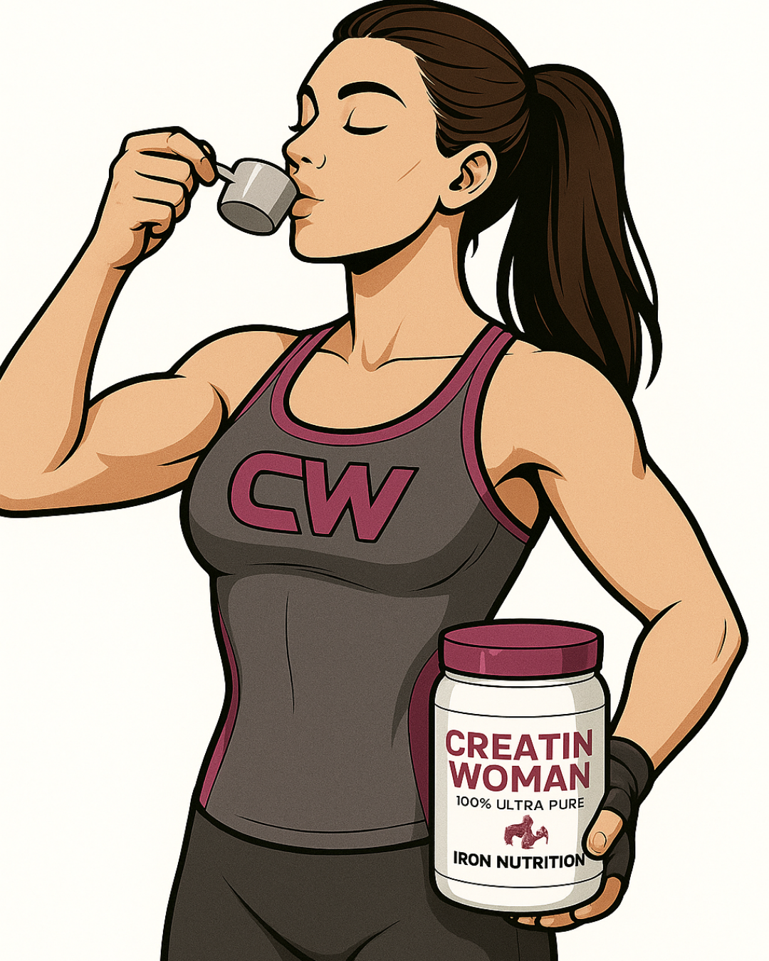 Creatina para Mujeres | Creatina Monohidratada con Colágeno Hidrolizado + BCAA