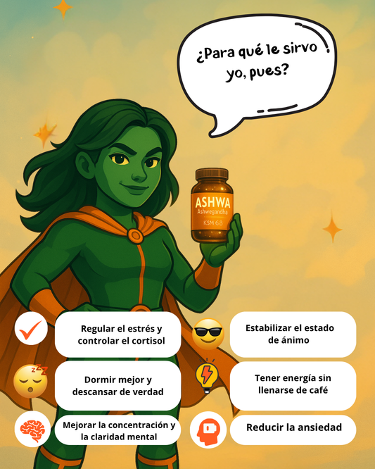 Ashwagandha KSM-66 | Suplemento natural para el estrés, ansiedad y mejor descanso