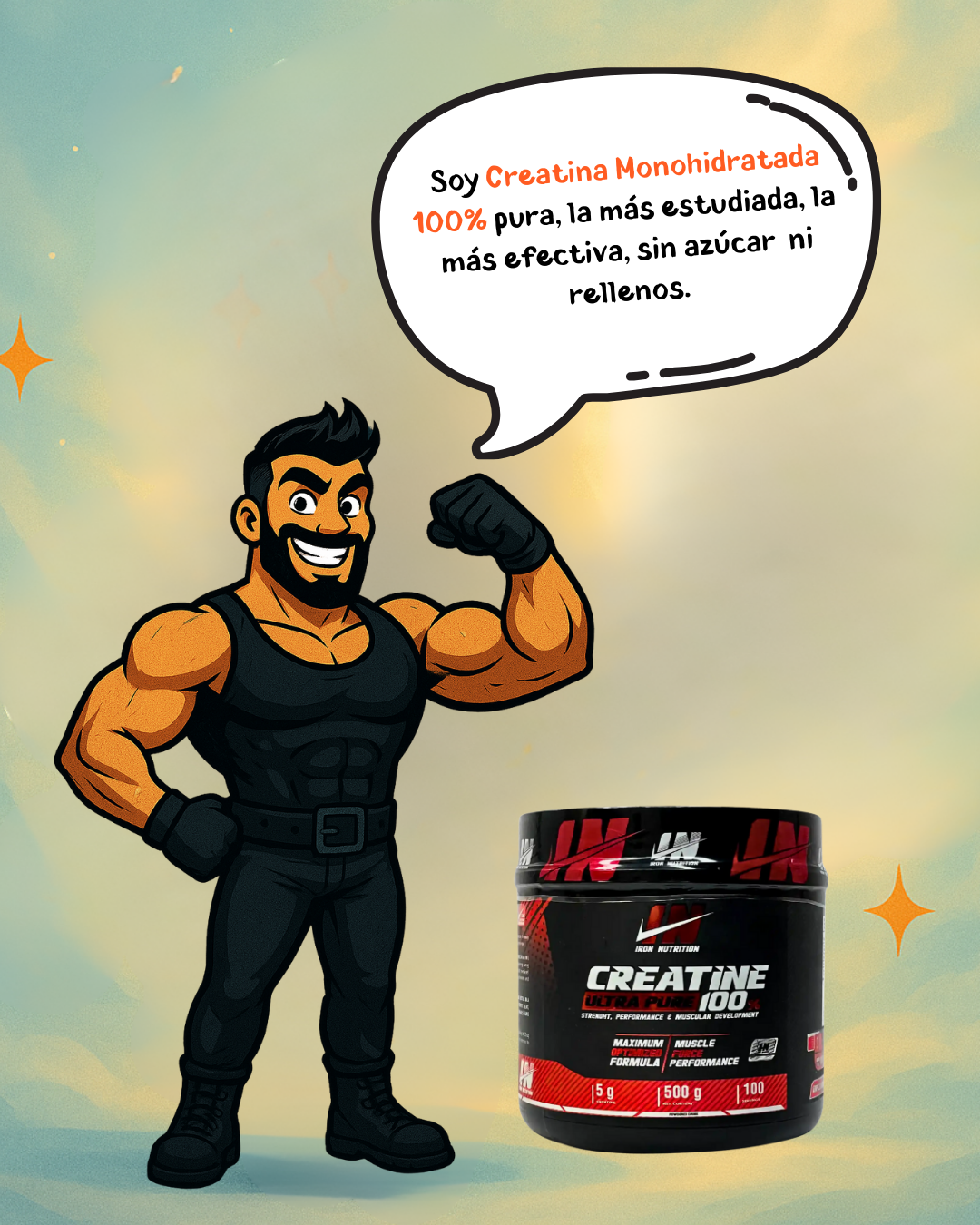 Creatina 100% Ultra Pure | Fuerza y rendimiento sin rellenos raros