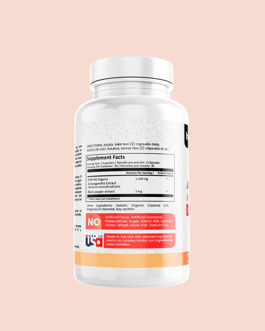 Ashwagandha KSM-66 | Suplemento natural para bajar el estrés y dormir mejor (NUEVA)
