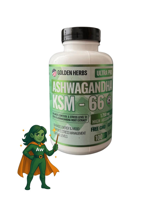 Ashwagandha KSM-66 | Suplemento natural para el estrés, ansiedad y mejor descanso