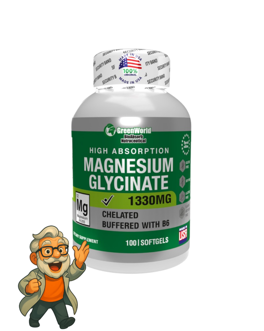 Glicinato de Magnesio de Alta Absorción | 100 cápsulas | Sin efectos laxantes