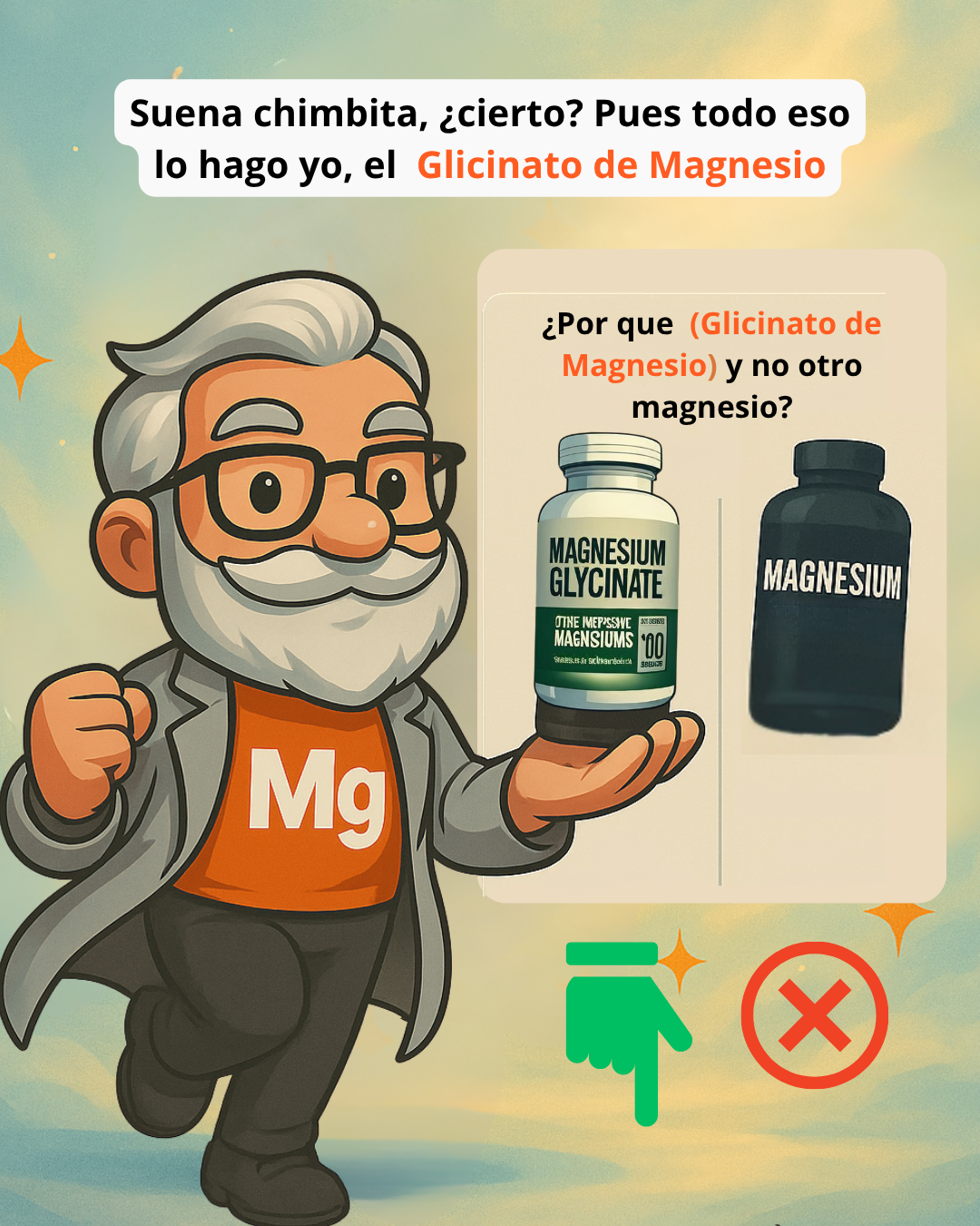 Glicinato de Magnesio de Alta Absorción | 100 cápsulas | Sin efectos laxantes