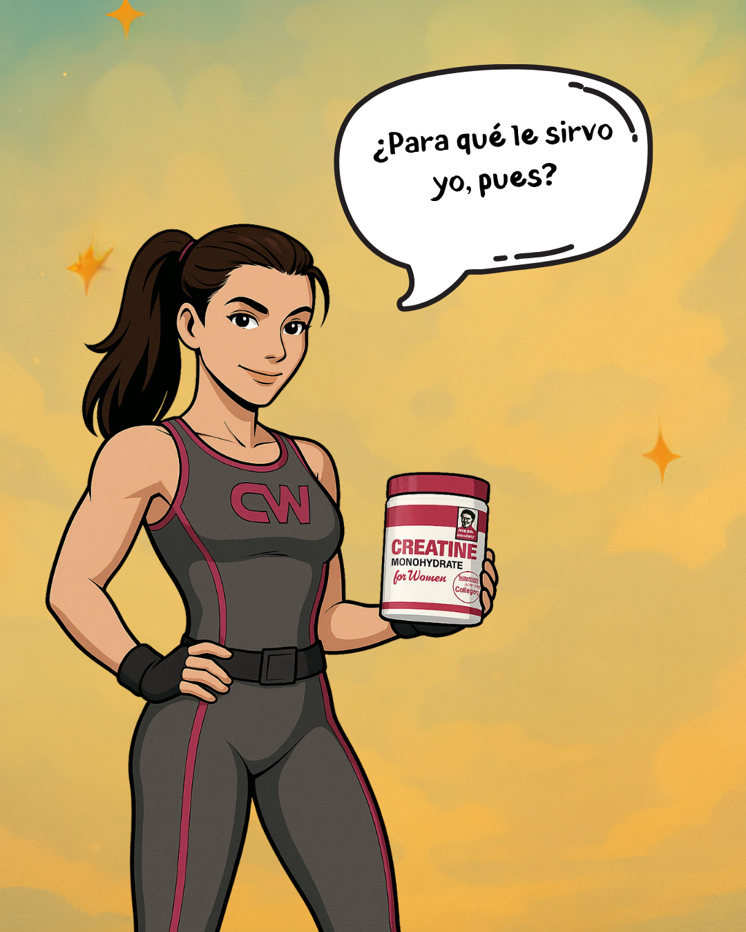 Creatina para Mujeres | Creatina Monohidratada con Colágeno Hidrolizado + BCAA