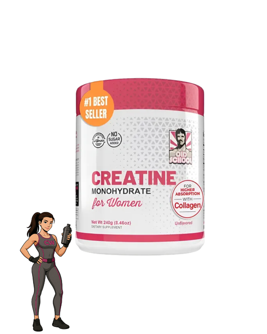 Creatina para Mujeres | Creatina Monohidratada con Colágeno Hidrolizado + BCAA